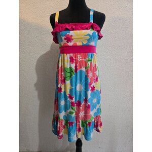 Colorful Floral Summer Dress By Justice Size 14
